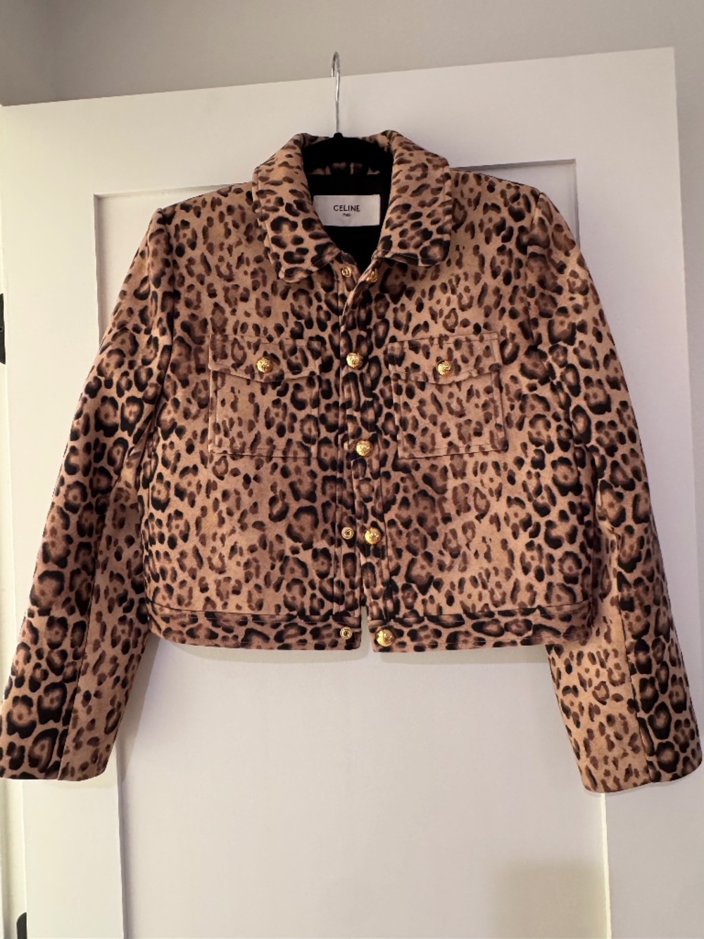 Celine 2024 Leopard Wool Jacket